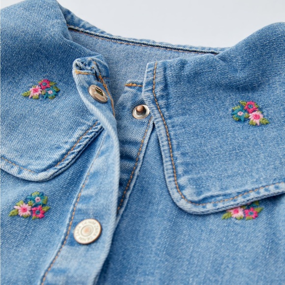 DENIM EMBROIDERED DRESS - Picture 3 of 3